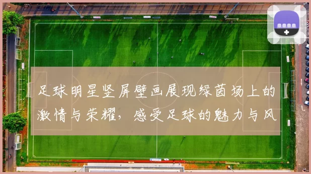 足球明星竖屏壁画展现绿茵场上的激情与荣耀，感受足球的魅力与风采